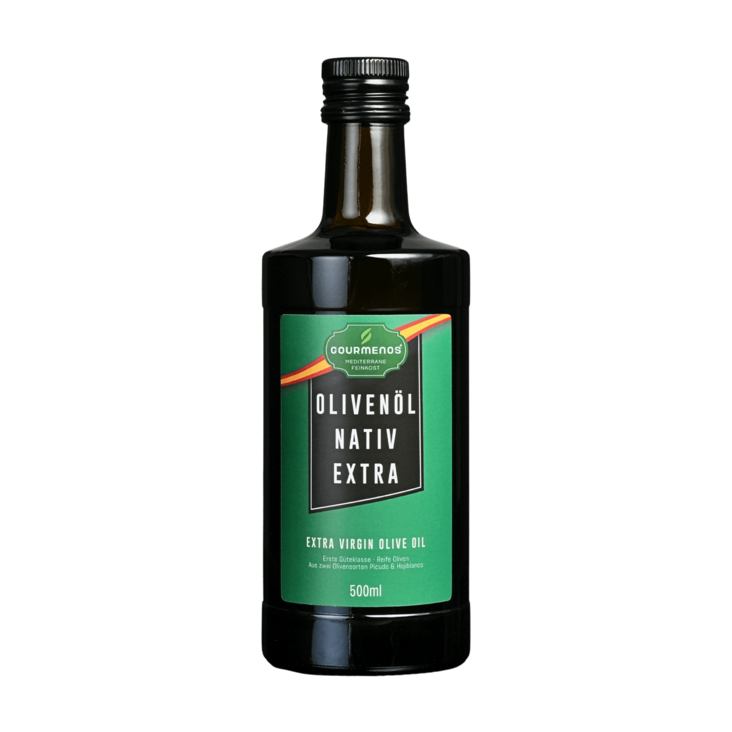 GOURMENOS Natives Olivenöl Extra - 500ml - reife Oliven