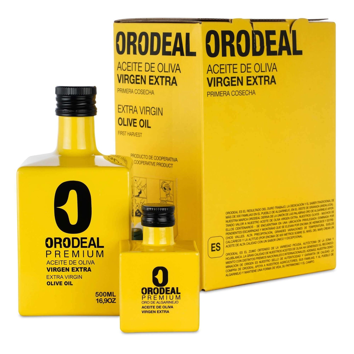 PREMIUM PACK - ORODEAL Natives Olivenöl Extra - Frühernte Premium - 100ml & 500ml & 3L