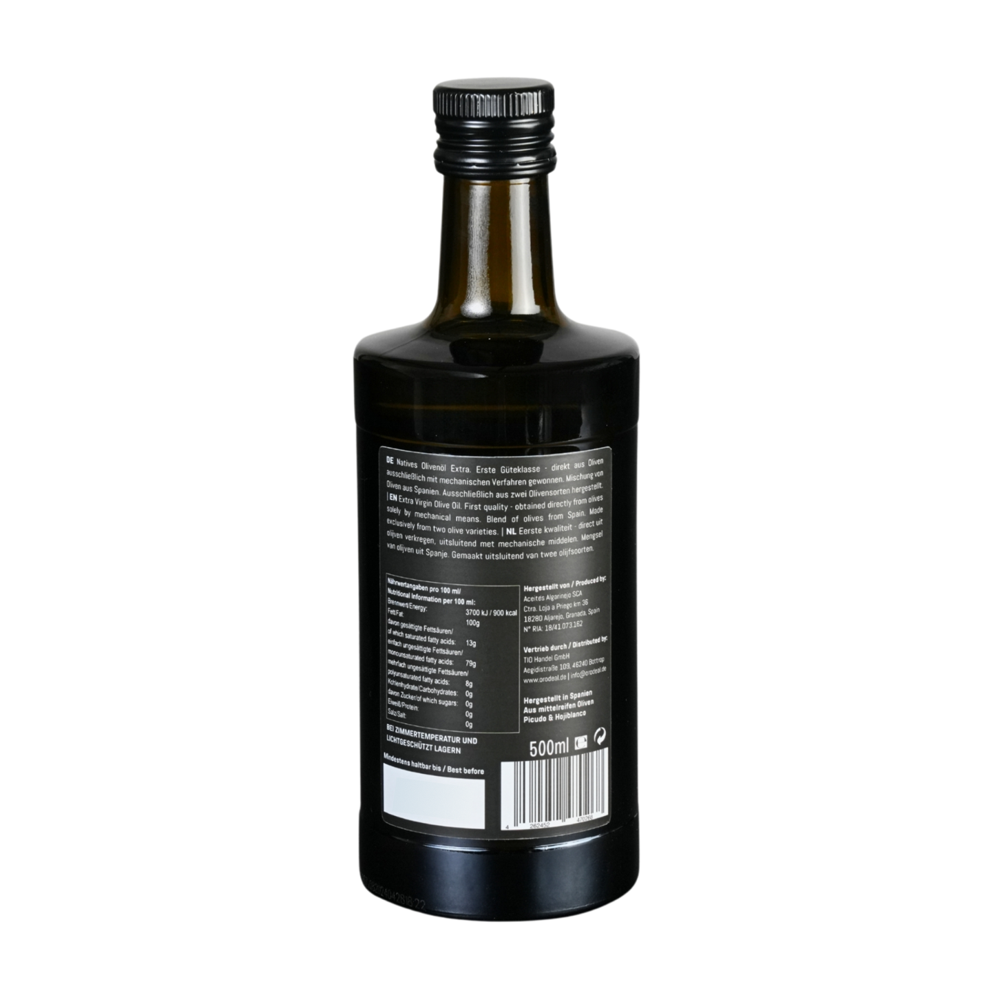 GOURMENOS Gourmet Natives Olivenöl Extra - 500ml - mittelreife Oliven