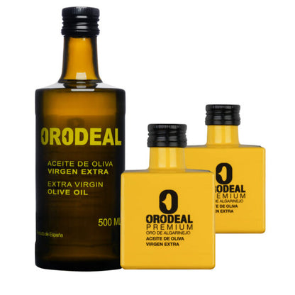 ORODEAL Natives Olivenöl Extra - 500ml &  ORODEAL Natives Olivenöl Extra - Frühernte Premium 100ml